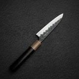 Masakage Koishi AS Petty 120mm, Aogami Super Kurouchi Tsuchime K&S Hearted-shaped Ironwood Handle