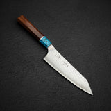 Kurosaki Kokusen Ei AS Bunka 170mm  - Turquoise Ferrule