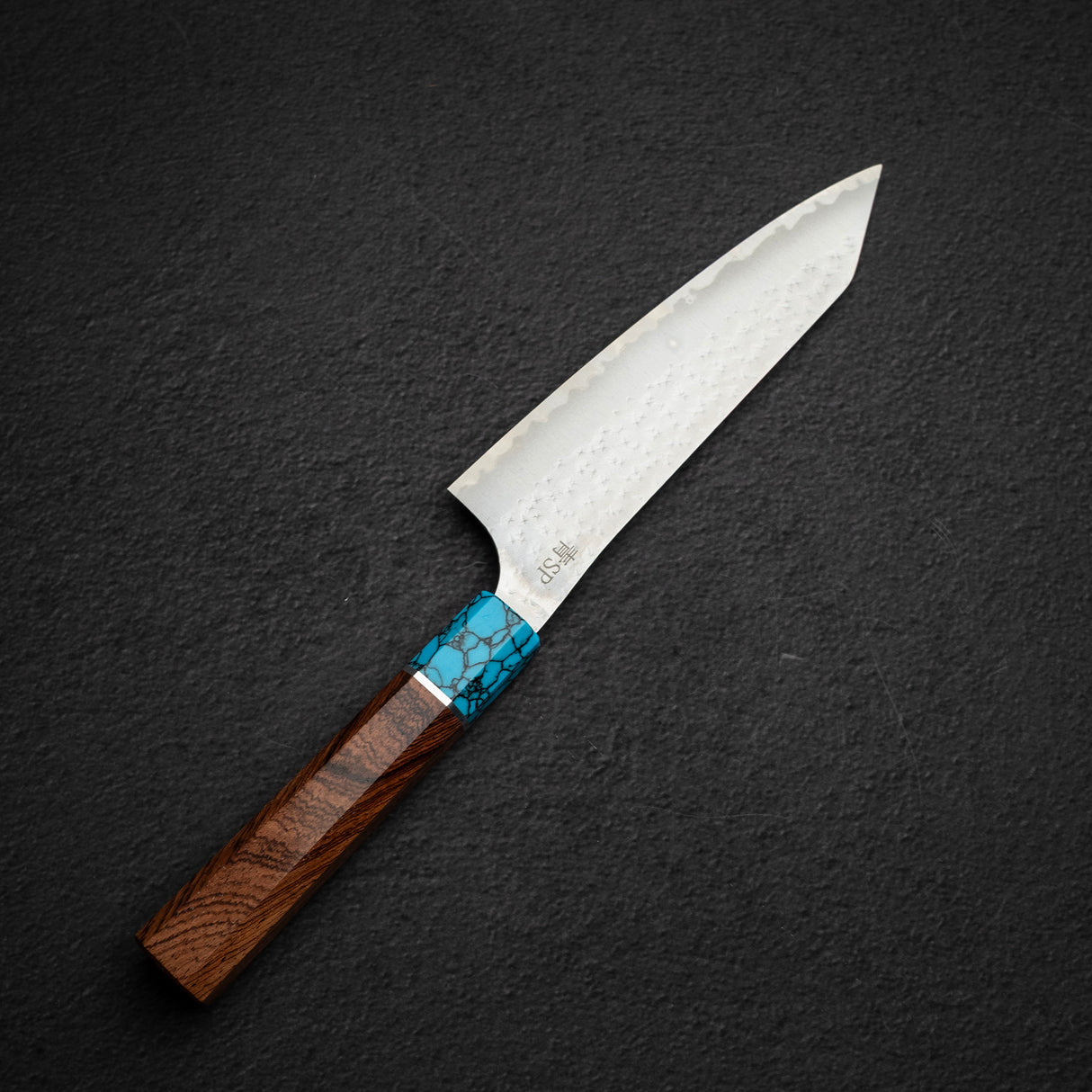 Kurosaki Kokusen Ei AS Bunka 170mm  - Turquoise Ferrule