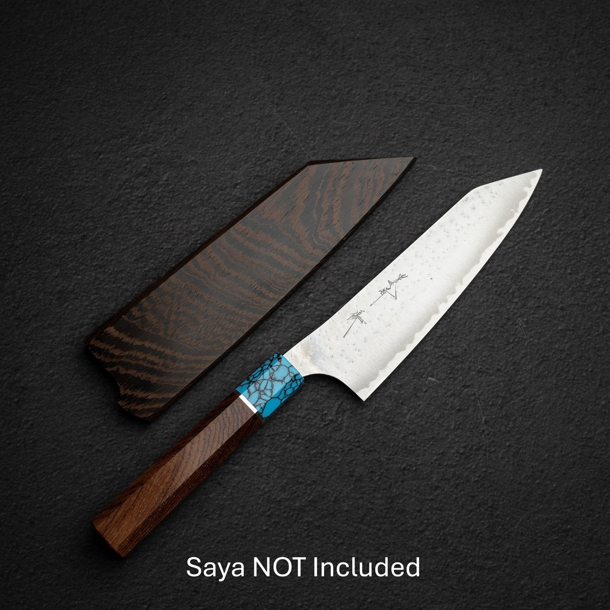 Kurosaki Kokusen Ei AS Bunka 170mm  - Turquoise Ferrule