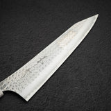 Kurosaki Kokusen Ei Aogami Super K tip Gyuto 240mm Turquoise White Ferrule