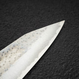Kurosaki Kokusen Ei Aogami Super K tip Gyuto 240mm Turquoise White Ferrule