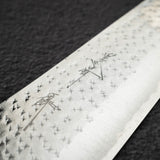 Kurosaki Kokusen Ei Aogami Super K tip Gyuto 240mm Turquoise White Ferrule