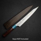 Kurosaki Kokusen Ei AS Sujihiki 240mm - Turquoise Ferrule