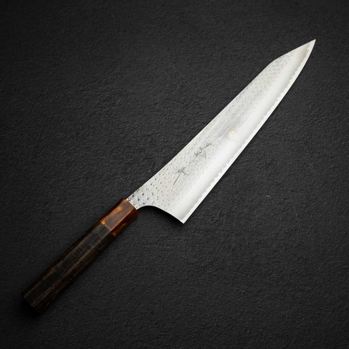 Kurosaki Kokusen Ei Aogami Super K tip Gyuto 270mm Gold Ferrule