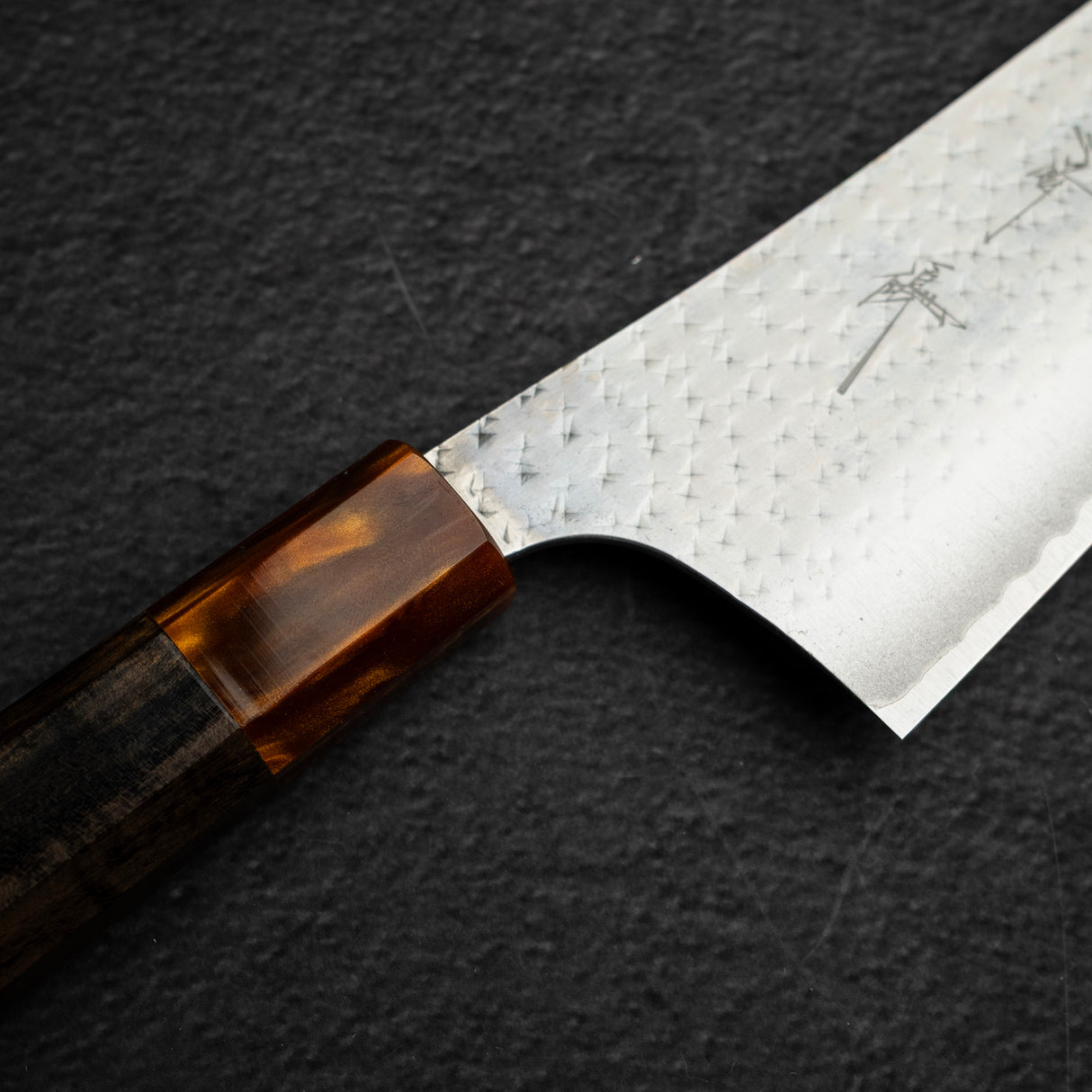 Kurosaki Kokusen Ei Aogami Super K tip Gyuto 270mm Gold Ferrule