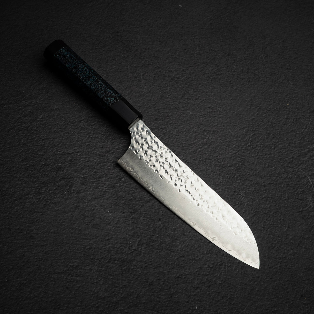 Kurosaki Senko (閃光) Ei SG2 Santoku 165mm Ai Tenmoku Handle & Saya