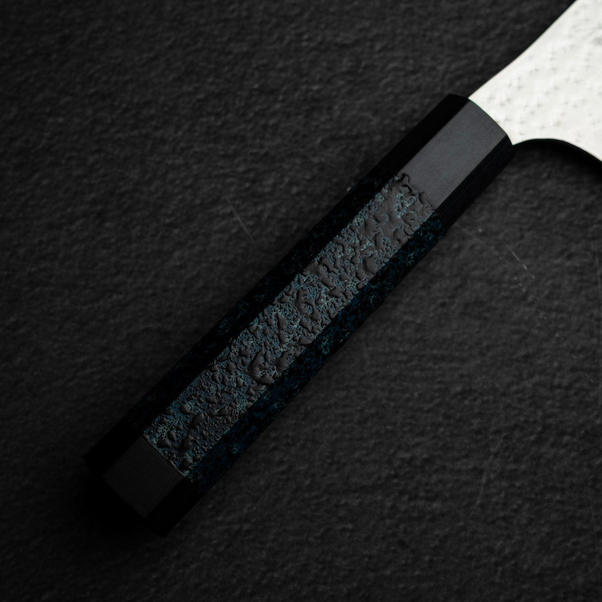 Kurosaki Senko (閃光) Ei SG2 Santoku 165mm Ai Tenmoku Handle & Saya