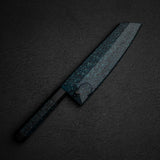 Kurosaki Senko (閃光) Ei SG2 Santoku 165mm Ai Tenmoku Handle & Saya