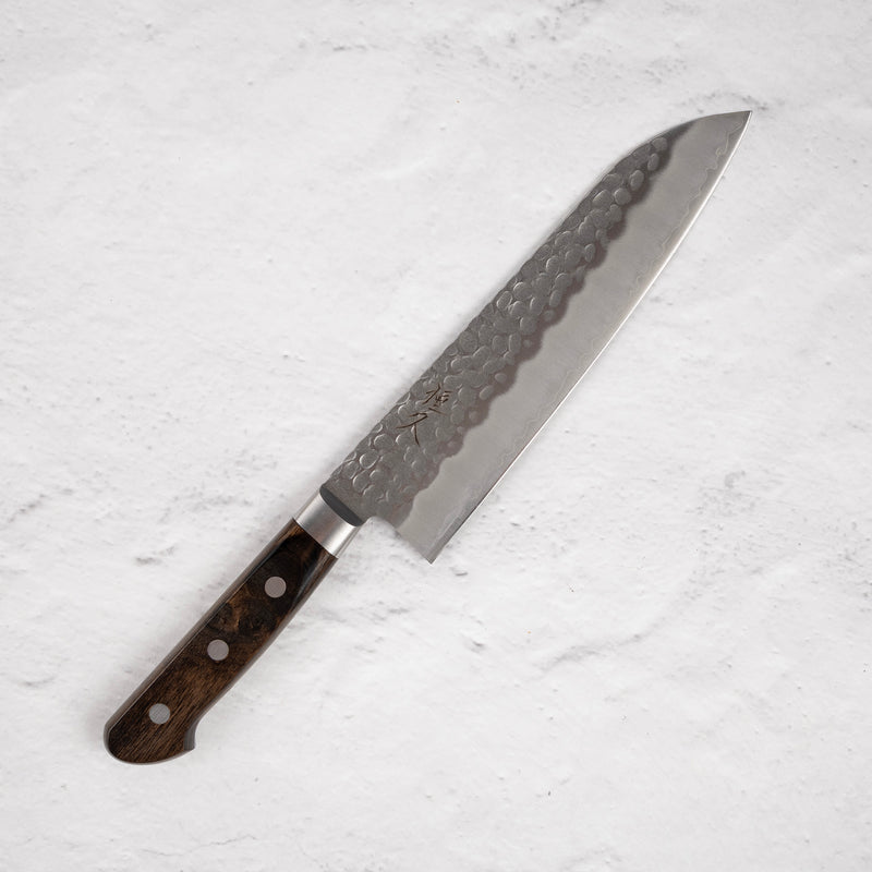 Tsunehisa AUS8 Tsuchime Santoku 180 mm Western Handle