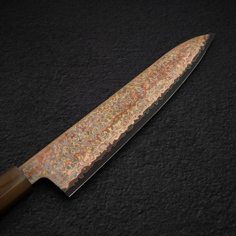 Hatsukokoro Hinotori V-Toku 2 Gyuto 210mm Rainbow Damascus Finish