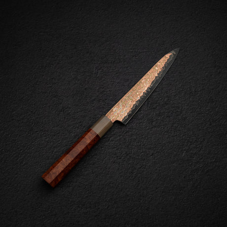 Hatsukokoro Hinotori V-Toku 2 Petty 150mm Rainbow Damascus Finish