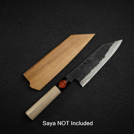 Tanaka Blue 2 Kurouchi Tsuchime Stainless Clad Bunka 165mm Howood Handle