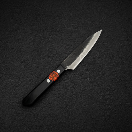 Tanaka Blue 2 Kurouchi Tsuchime Stainless Clad Petty 120mm