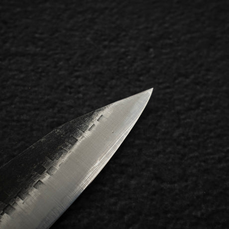 Tanaka Blue 2 Kurouchi Tsuchime Stainless Clad Petty 120mm