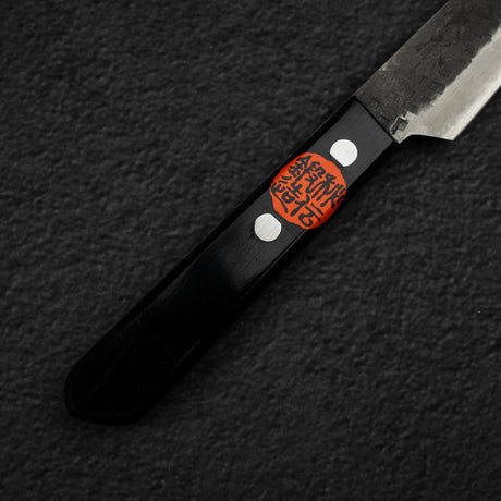 Tanaka Blue 2 Kurouchi Tsuchime Stainless Clad Petty 120mm