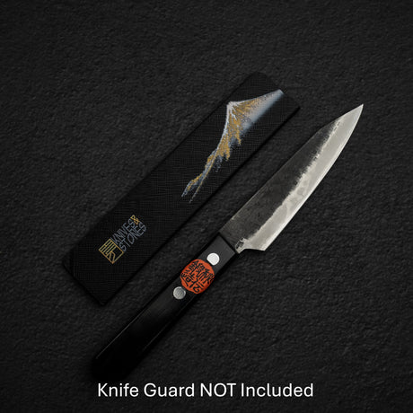 Tanaka Blue 2 Kurouchi Tsuchime Stainless Clad Petty 120mm