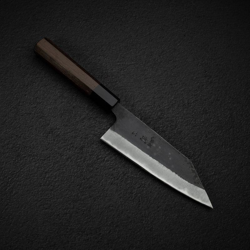 Hatsukokoro Kurokaze Blue 2 Kurouchi K Tip Deba 165mm Double Bevel