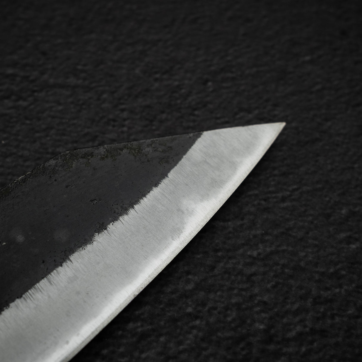 Hatsukokoro Kurokaze Blue 2 Kurouchi K Tip Deba 165mm Double Bevel