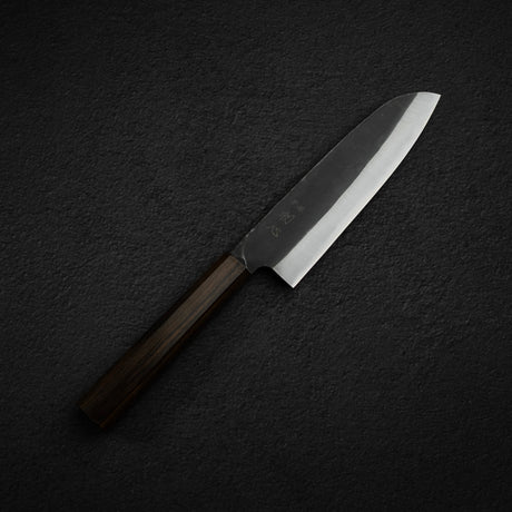 Hatsukokoro Aokitae Blue 2 Kurouchi Santoku 165mm Black Chacate