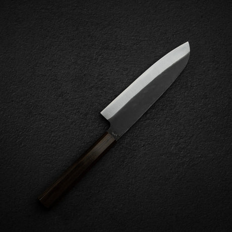Hatsukokoro Aokitae Blue 2 Kurouchi Santoku 165mm Black Chacate