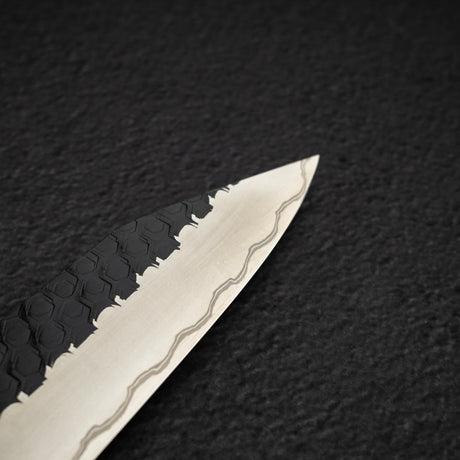 Nigara SG2 Kurouchi Tsuchime K-Tip Sujihiki 255mm Green Turquoise