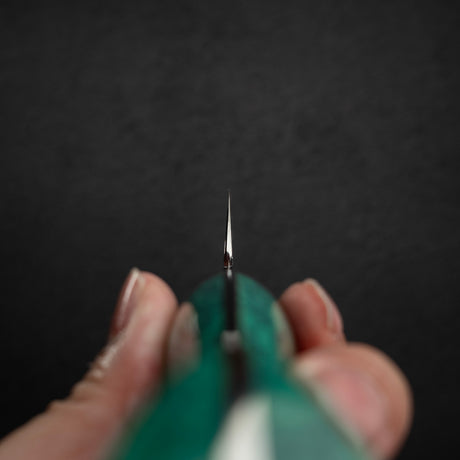 Nigara SG2 Kurouchi Tsuchime K-Tip Sujihiki 255mm Green Turquoise