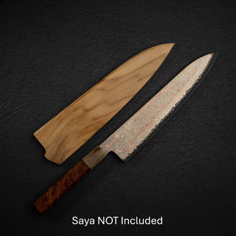 Hatsukokoro Hinotori V-Toku 2 Gyuto 240mm Rainbow Damascus Finish