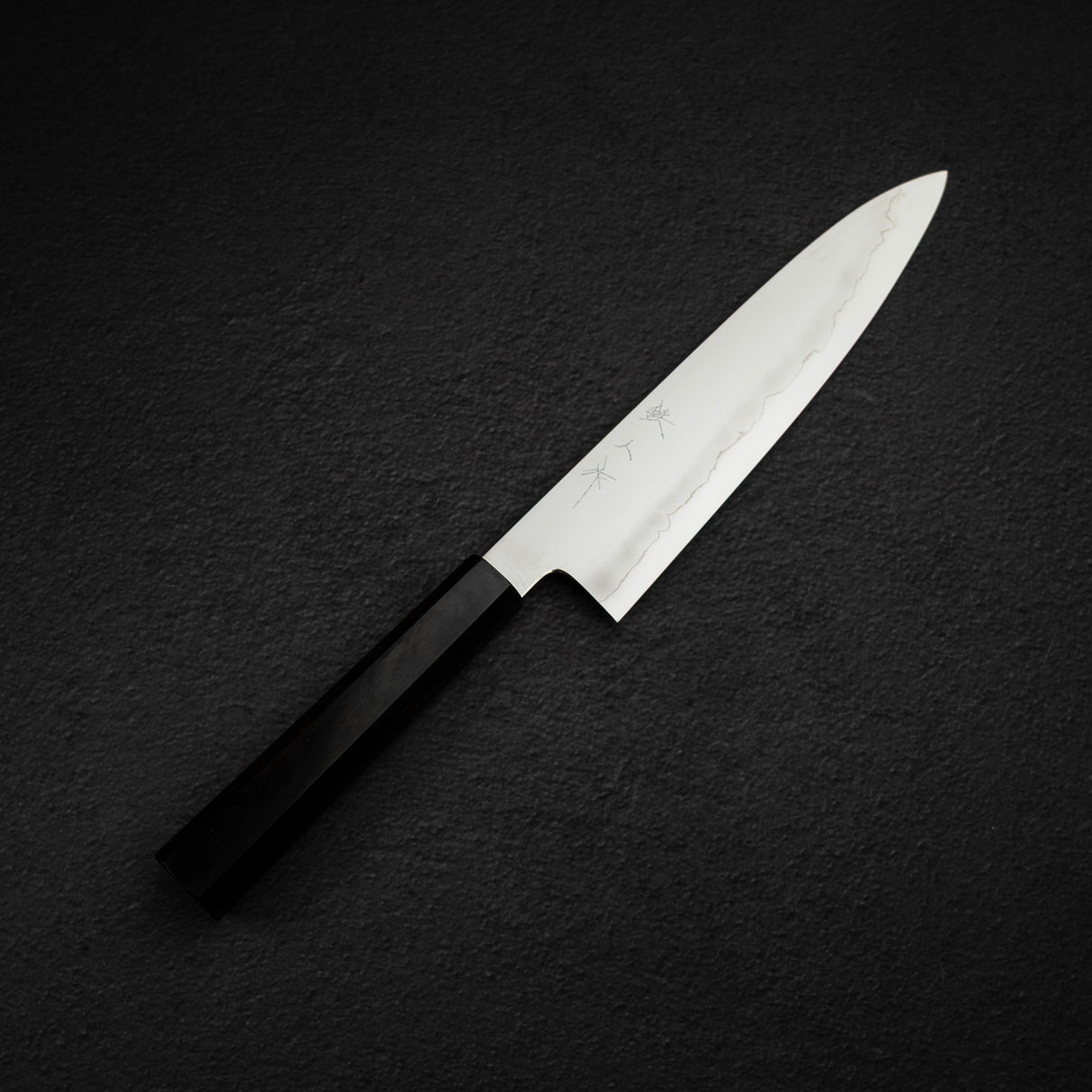Tetsujin Ginsan Ukiba Gyuto 210mm Ebony Handle