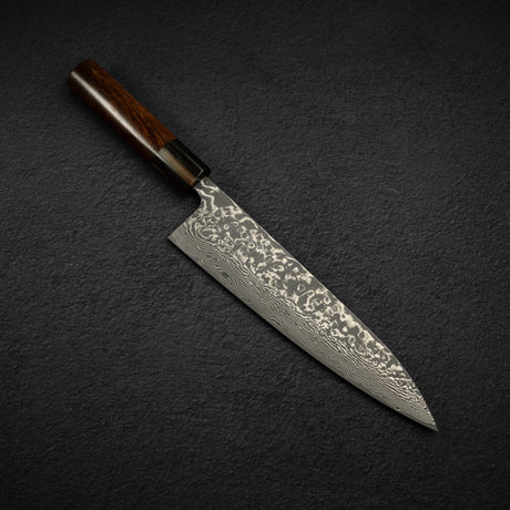 Takeshi Saji SG2 Black Damascus Gyuto 210mm with Wenge Saya