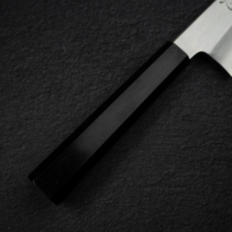 中川 銀三 寬刃霞牛刀 210mm 烏木柄