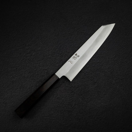 Nakagawa Ginsan Wide Bevel Kasumi K-tip Gyuto 210mm Ebony Handle