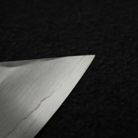 Nakagawa Ginsan Wide Bevel Kasumi K-tip Gyuto 210mm Ebony Handle