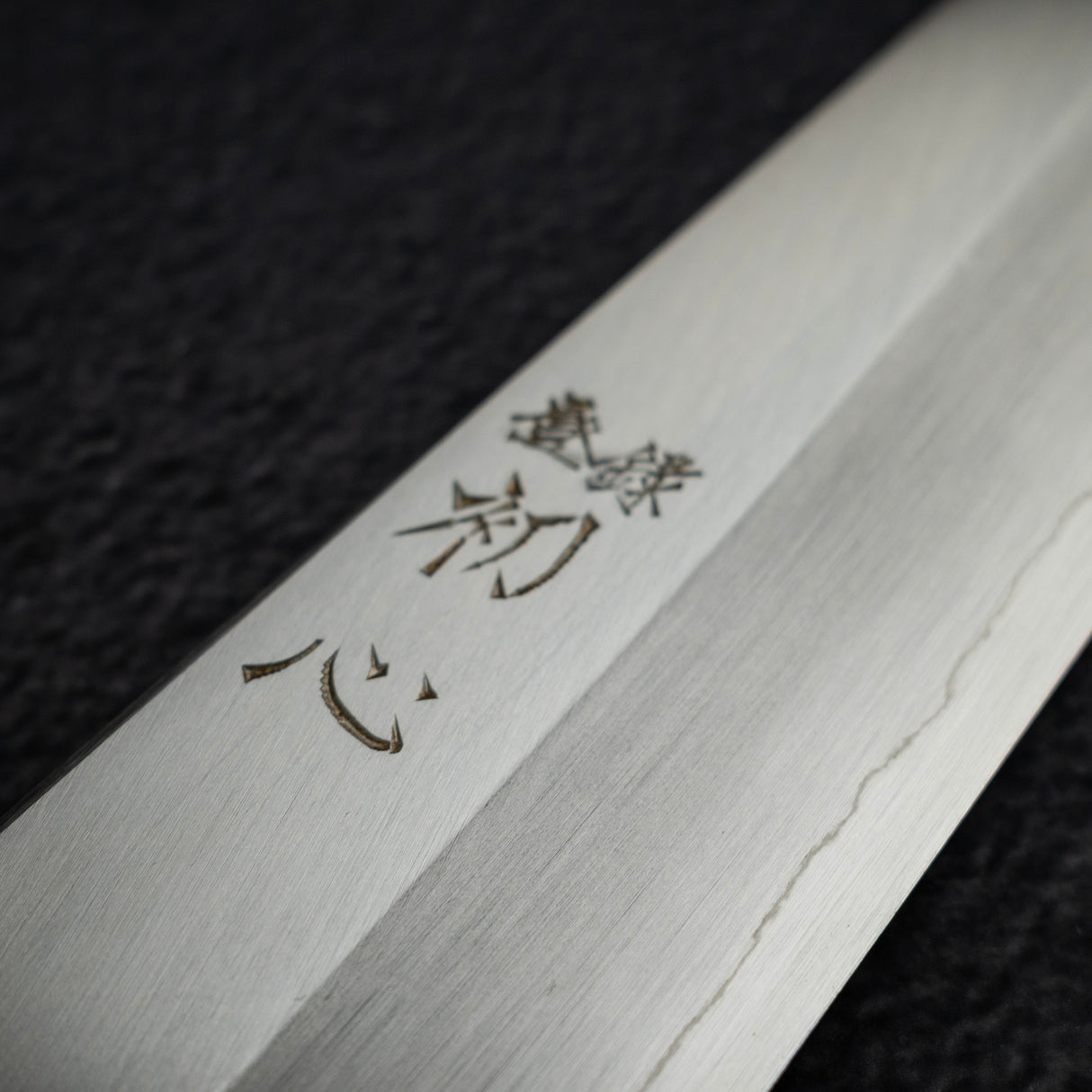 Nakagawa Ginsan Wide Bevel Kasumi K-tip Gyuto 210mm Ebony Handle