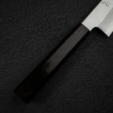 Nakagawa Ginsan Wide Bevel Kasumi K-tip Gyuto 210mm Ebony Handle