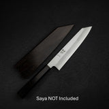 Nakagawa Ginsan Wide Bevel Kasumi K-tip Gyuto 210mm Ebony Handle