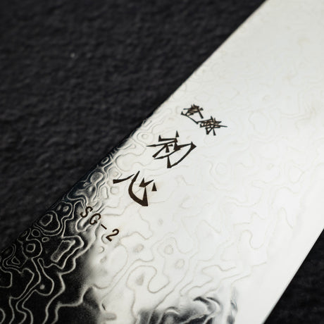 Hatsukokoro Ryuhyo SG2 Damascus K tip Gyuto 240mm Olivewood Handle