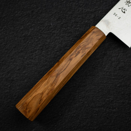 Hatsukokoro Ryuhyo SG2 Damascus K tip Gyuto 210mm Olivewood Handle