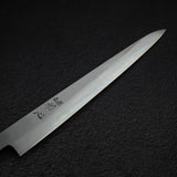 Hatsukokoro x Satoshi Nakagawa Blue 1  Damascus Sujihiki 240mm