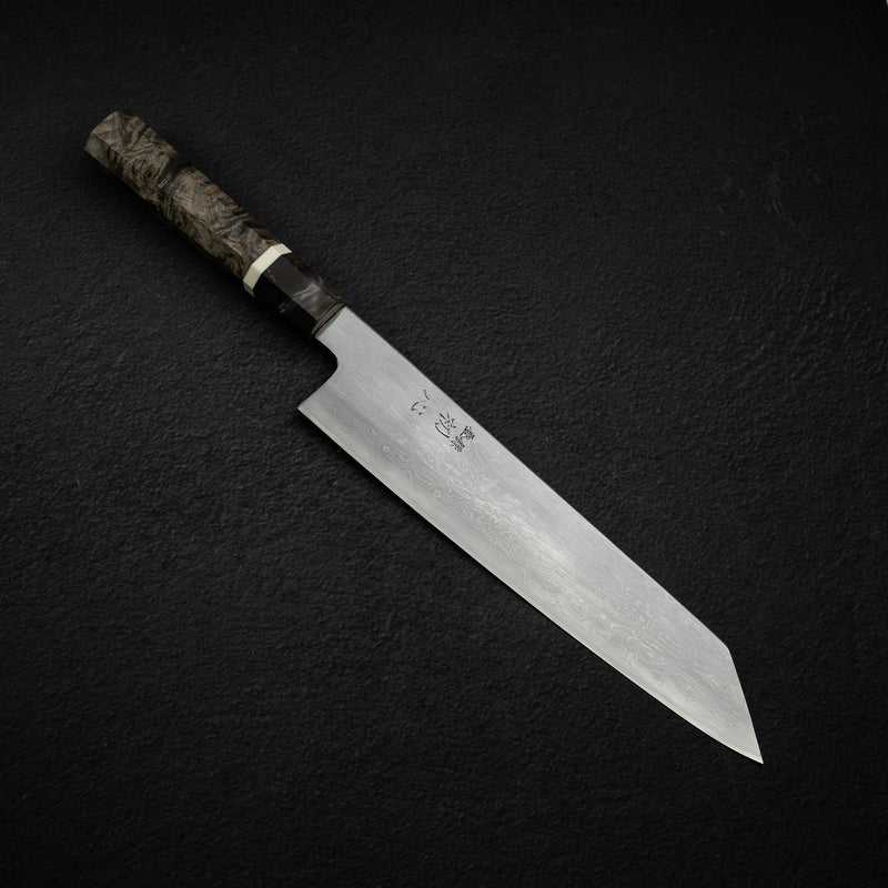 Nakagawa Blue 1 Damascus K-tip Gyuto 255mm Birch Handle