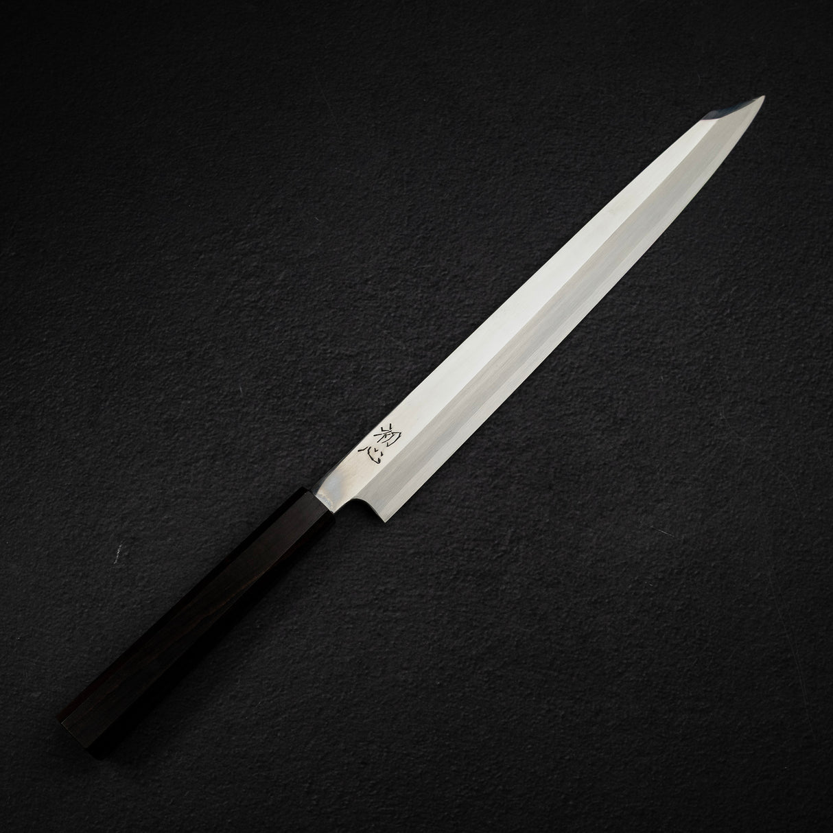 Hatsukokoro FAXR2 Powdered Steel K-tip Yanagiba 300mm Mirror Polish Ebony
