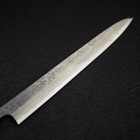 Hatsukokoro x Yoshihiro Yauji Blue 2 Damascus Yanagiba 300mm