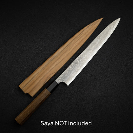 Hatsukokoro x Yoshihiro Yauji Blue 2 Damascus Yanagiba 300mm