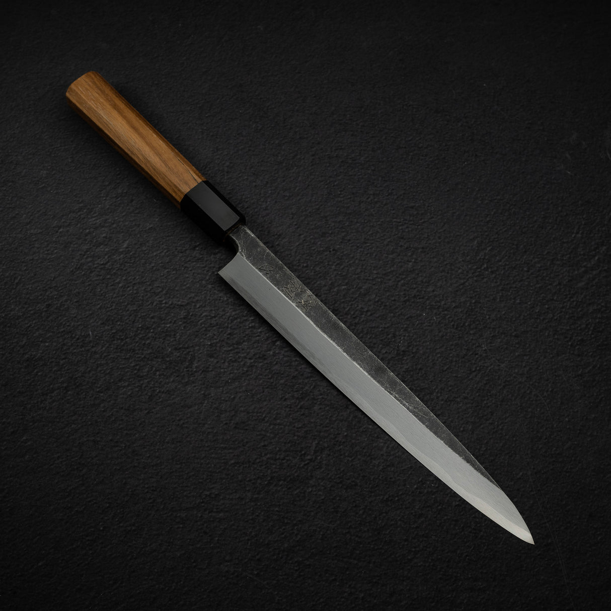 Hatsukokoro x Myojin Shirasagi Blue 2 Kurouchi Yanagiba 240mm