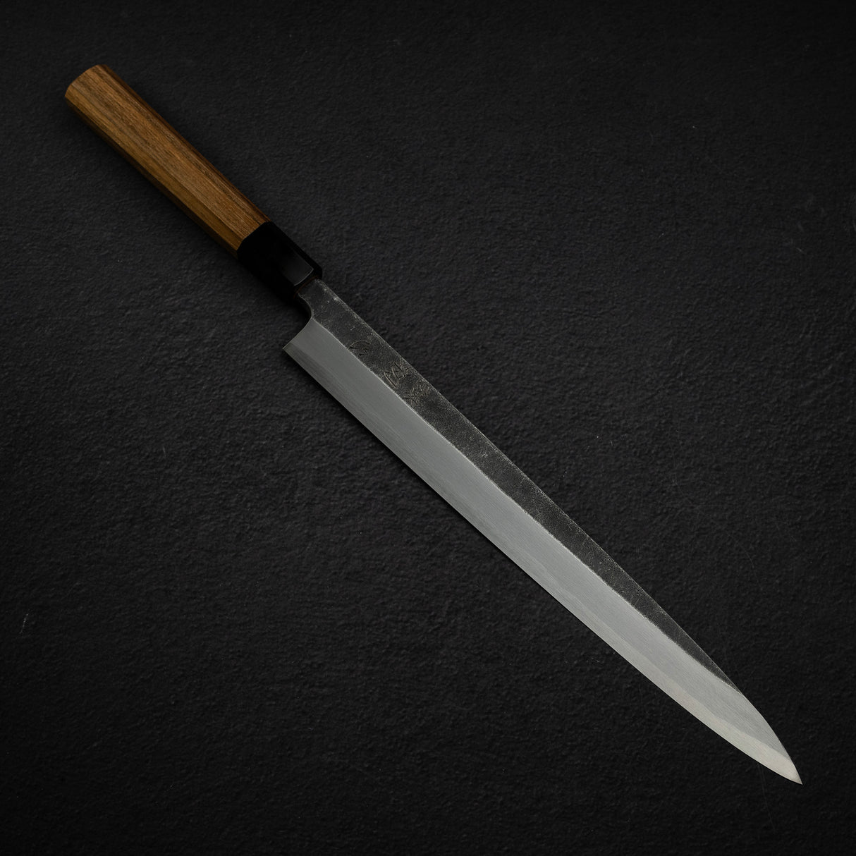 初心 x 直人作 白鷺 Blue 2 黑打柳刃 300mm