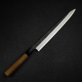 初心 x 直人作 白鷺 Blue 2 黑打柳刃 300mm