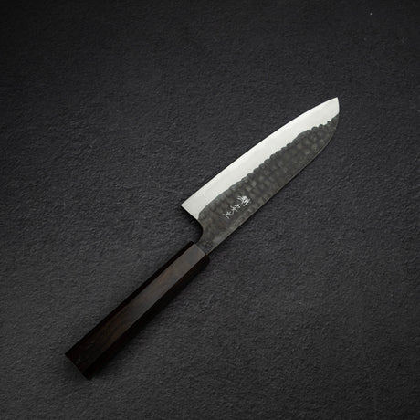 Anryu Aogami Super Hammered Kurouchi Santoku 170mm