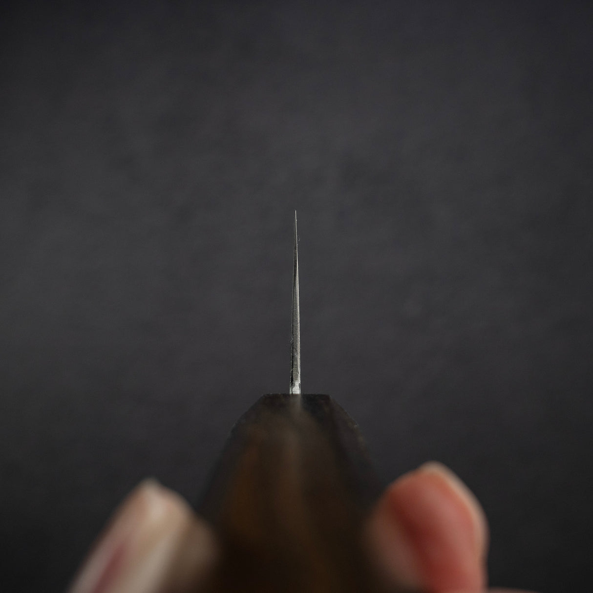 Hatsukokoro Hayabusa Ginsan Santoku 180mm Black Chacate