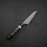 Nigara Anmon SG2 Raindrop Damascus Petty 120mm Birch Handle