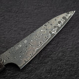 Nigara Anmon SG2 Raindrop Damascus Petty 120mm Birch Handle